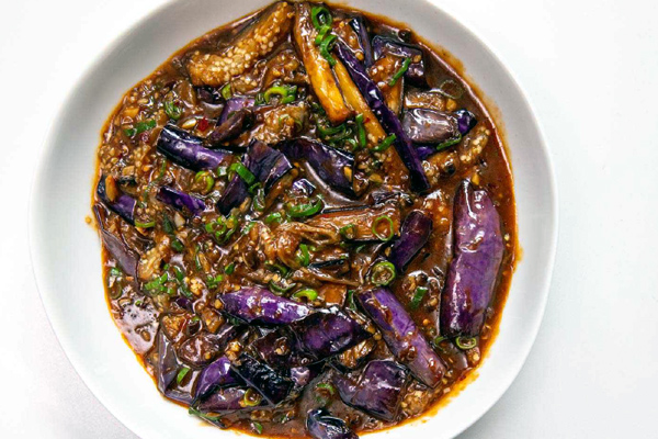 Braised Eggplant with Garlic